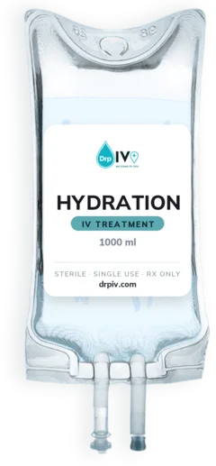 DrpIV+ Hydration IV bag