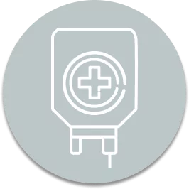 Vitamin IV Icon on the IV Infusion Drip Menu in a light gray circle