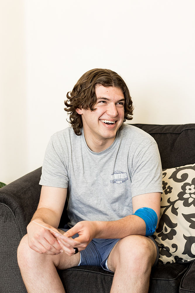 Smiling person who just received IV Iron Infusion