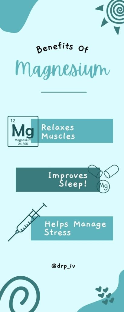 Infographic for a magnesium shot