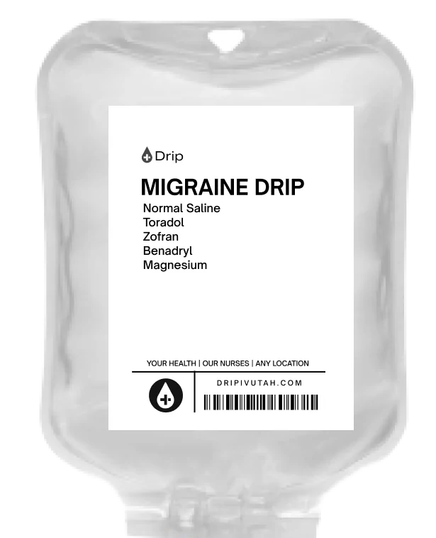 Migraine Drip Graphic for In-Home IV
